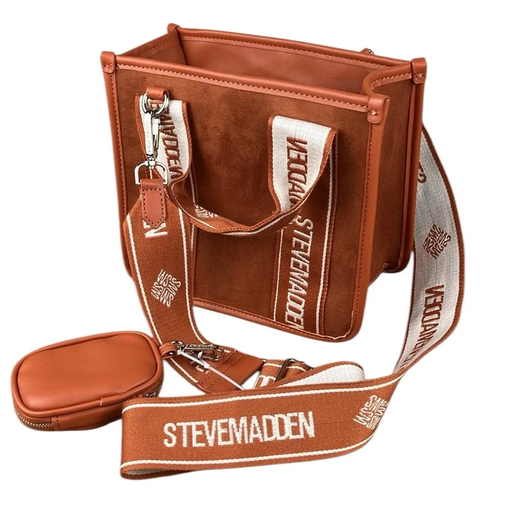Steve Madden Webber Suede Satchel Crossbody NWT